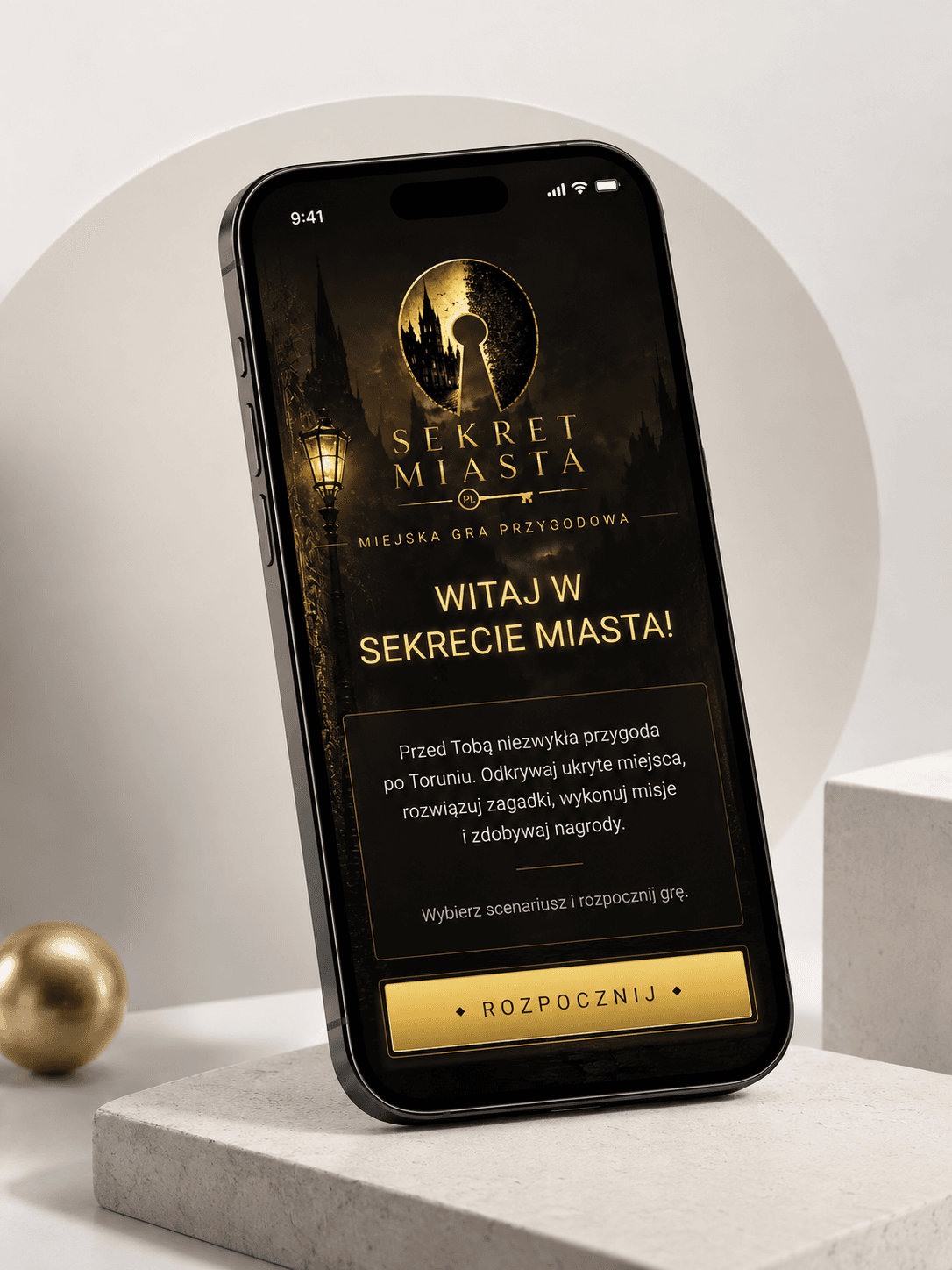 Sekret Miasta - wizualizacja projektu